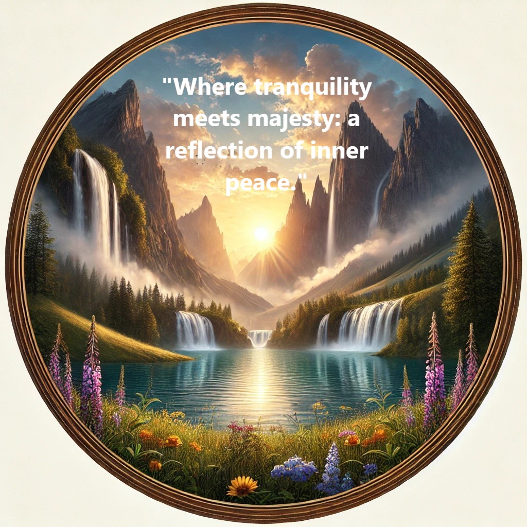 Tranquility and majesty waterfalls